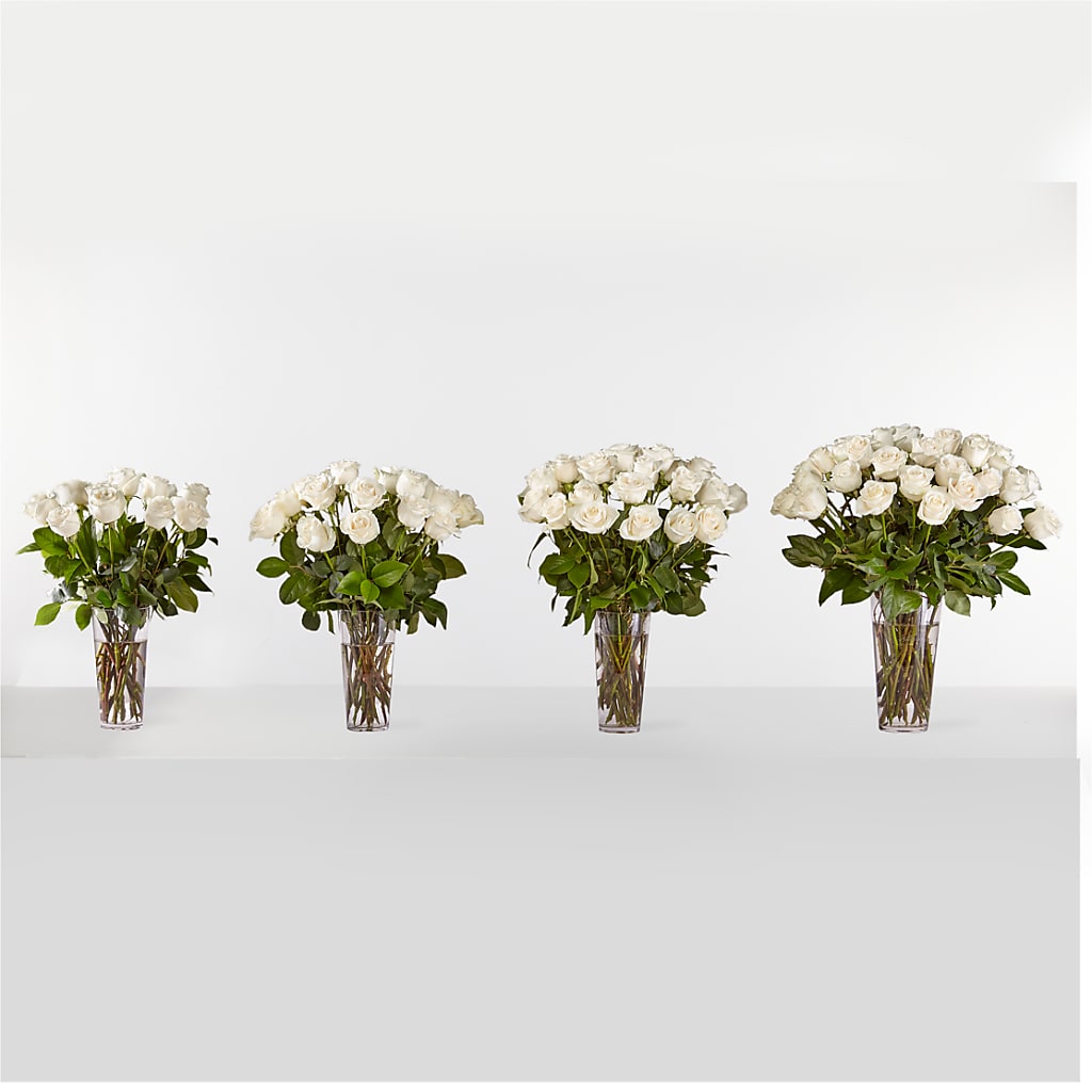 Long Stem White Rose Bouquet – Citiflowers, Silver Spring MD