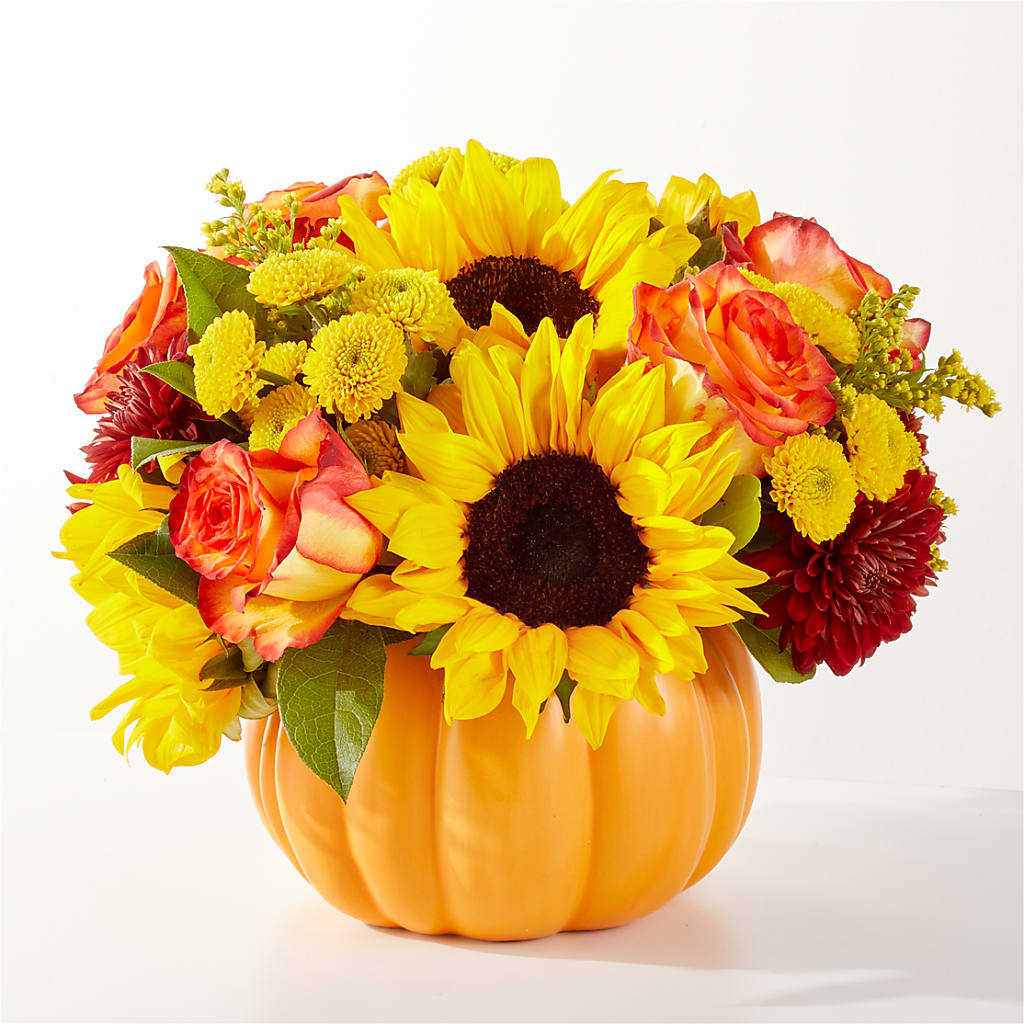 Golden Gourd Pumpkin Bouquet – Citiflowers, Silver Spring MD