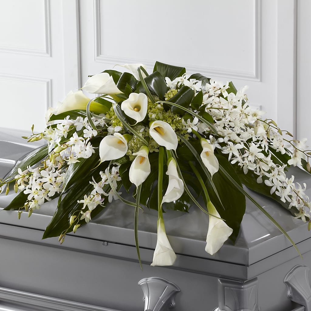 Angel Wings Casket Spray – Citiflowers, Silver Spring MD