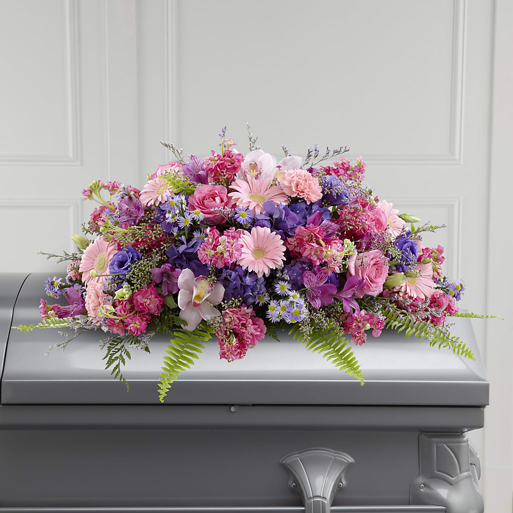 Glorious Garden Casket Spray – Citiflowers, Silver Spring MD