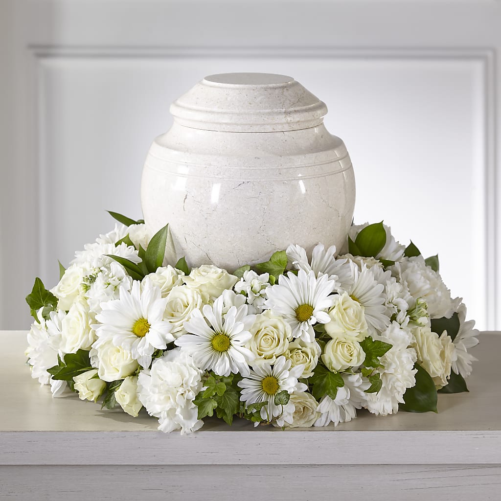 Ivory Gardens Cremation Adornment – Citiflowers, Silver Spring MD