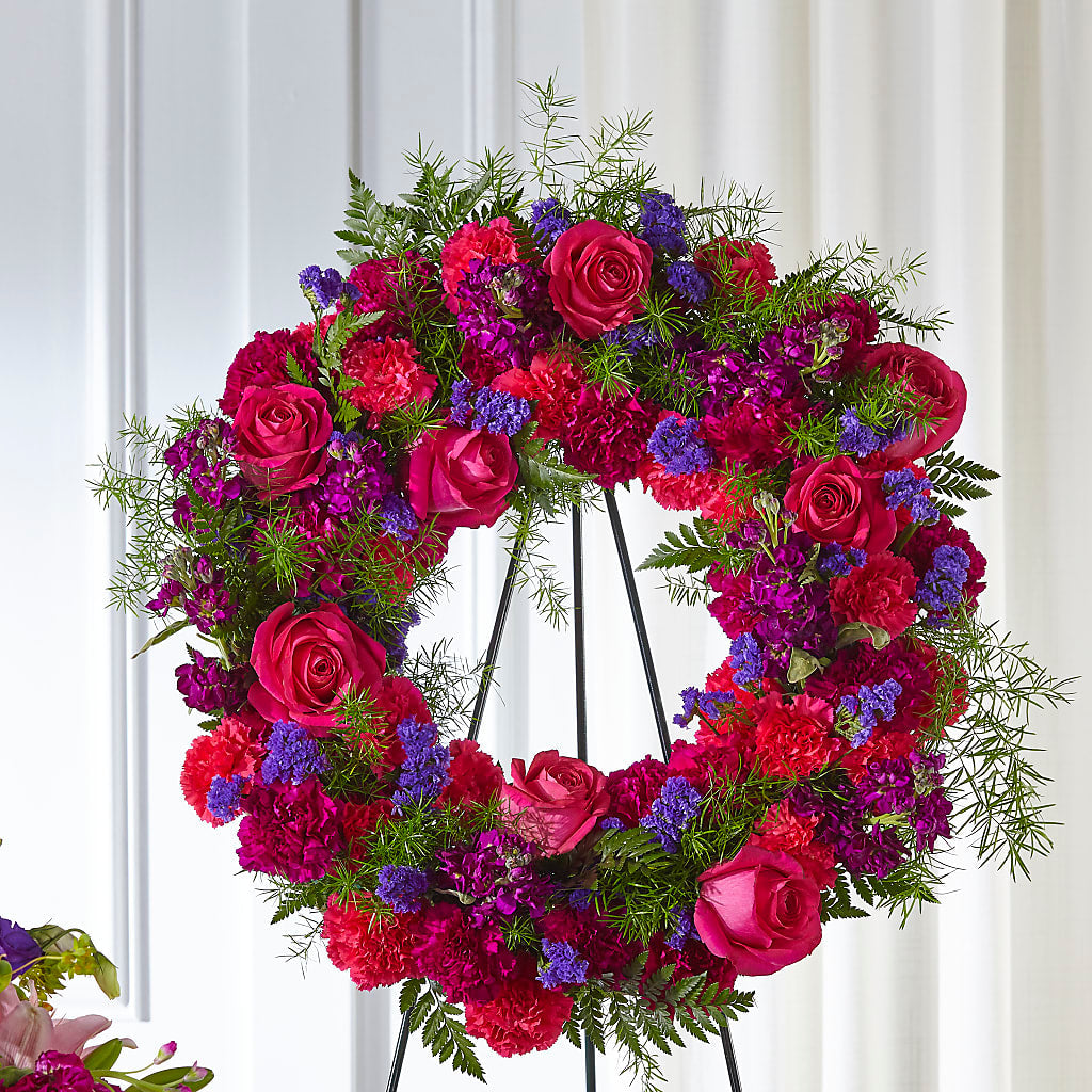 Calming Colors Wreath – Citiflowers, Silver Spring MD