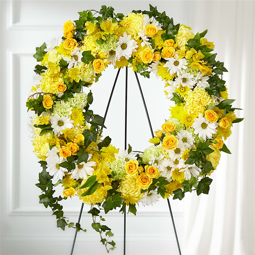 Golden Remembrance Wreath – Citiflowers, Silver Spring MD