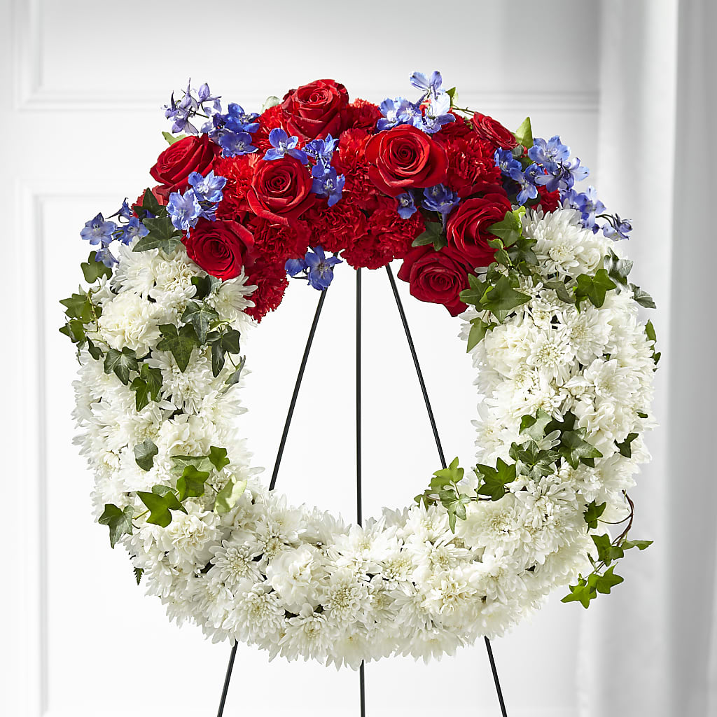 Patriotic Passion Wreath – Citiflowers, Silver Spring MD