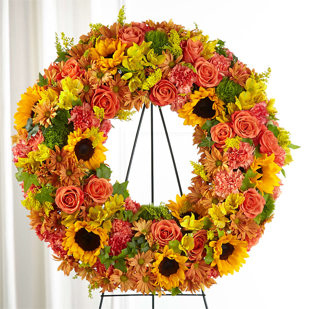 Autumnal Memories Wreath (Standard) – Citiflowers, Silver Spring MD