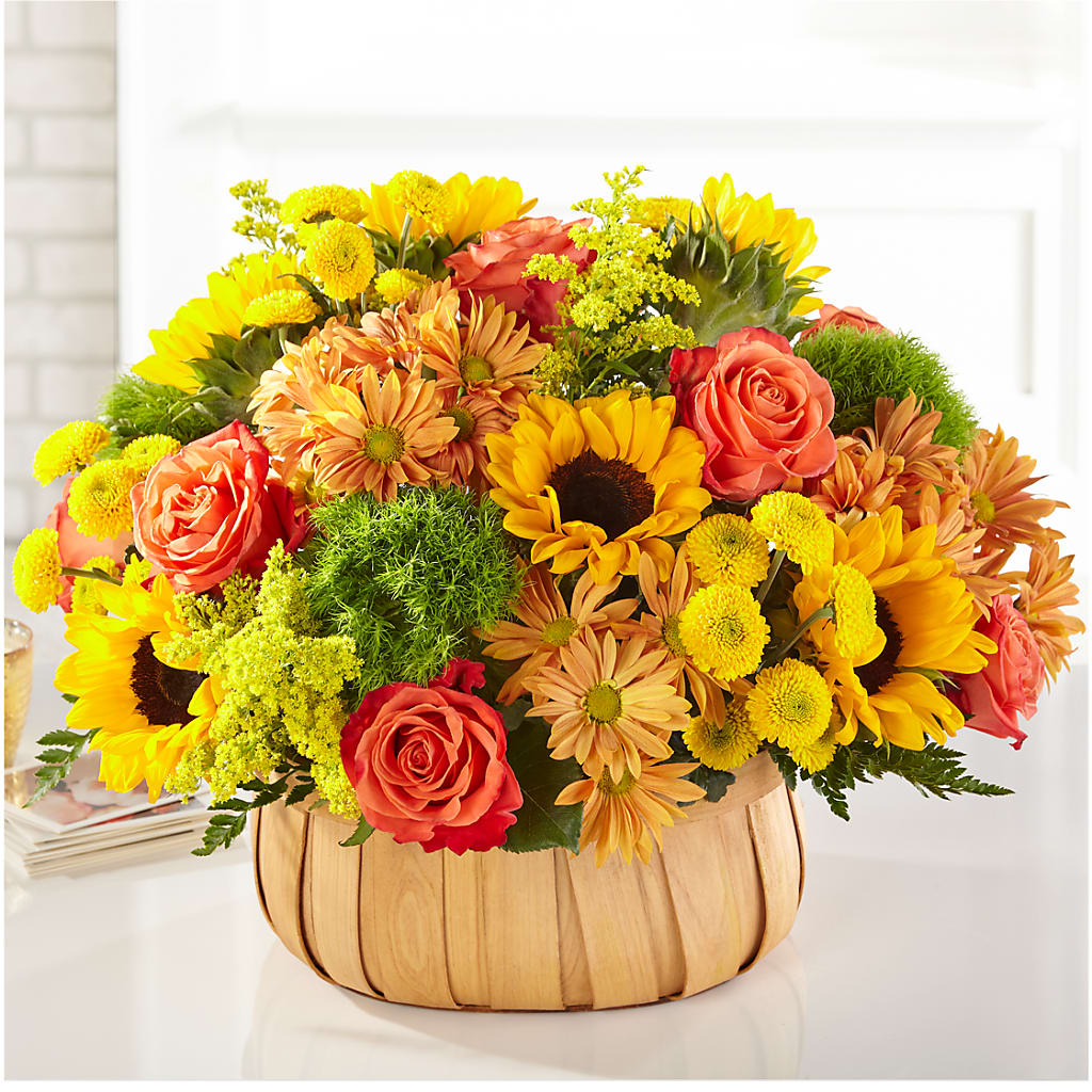 Harvest Sunflower Basket – Citiflowers, Silver Spring MD