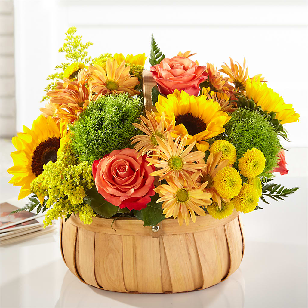 Harvest Sunflower Basket – Citiflowers, Silver Spring MD