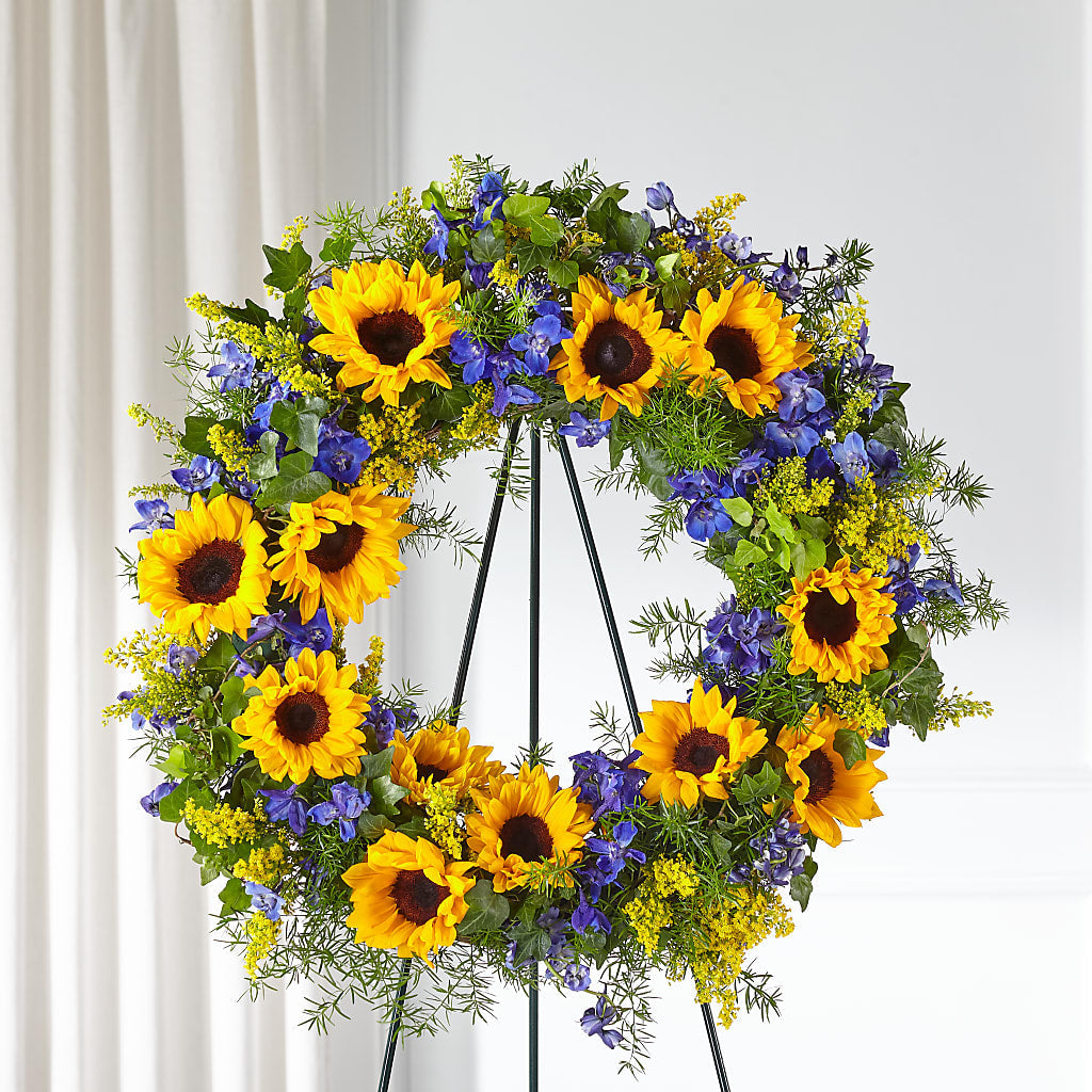 Bright Rays Wreath – Citiflowers, Silver Spring MD