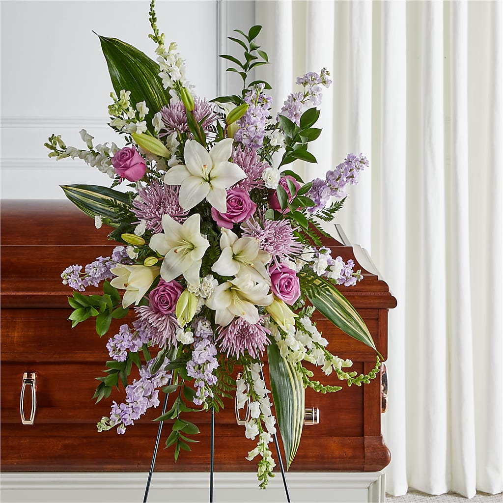 Grateful Hearts Standing Spray – Citiflowers, Silver Spring MD