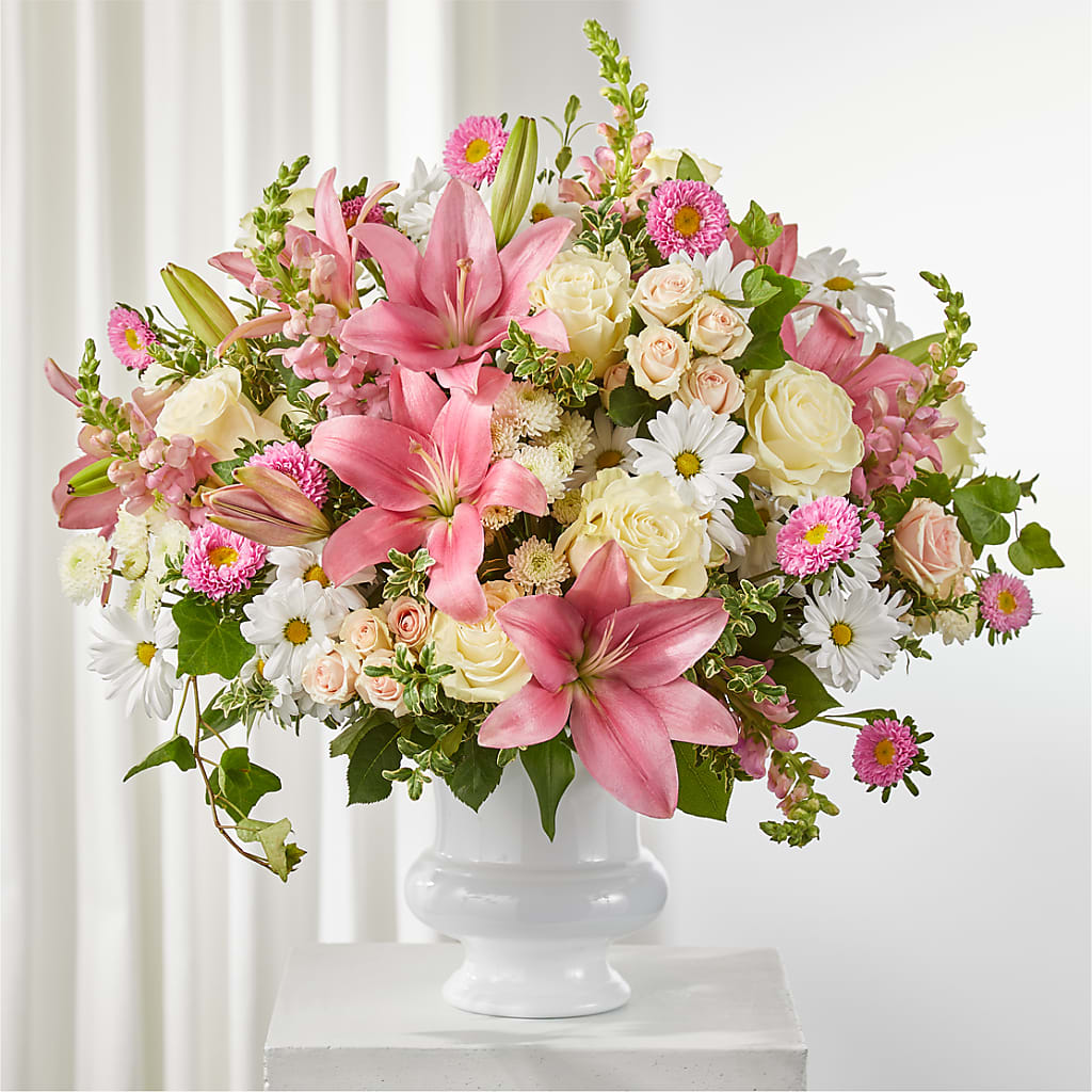Empathetic Blooms Urn Arrangement – Citiflowers, Silver Spring MD