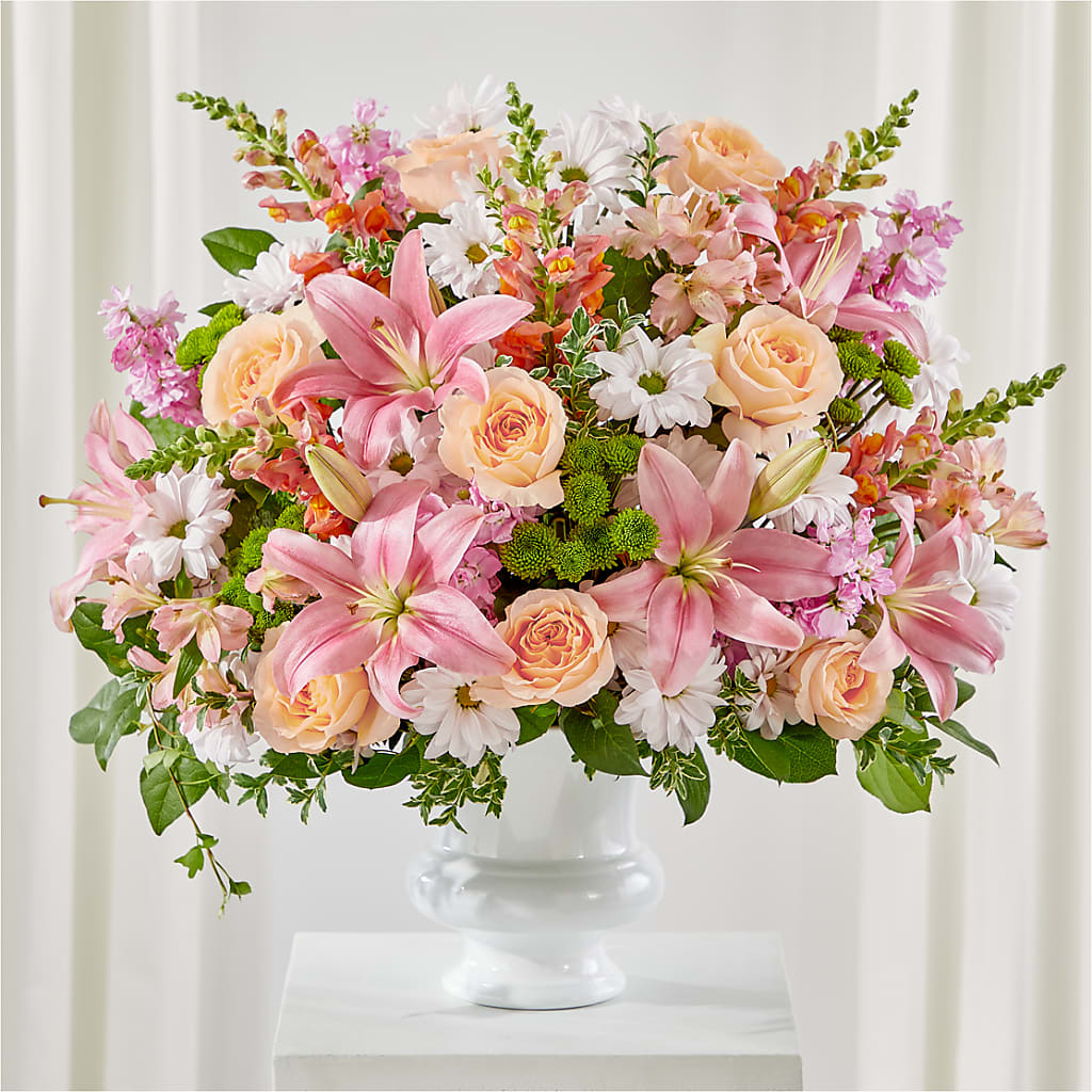 Heartfelt Gesture Urn Arrangement – Citiflowers, Silver Spring MD