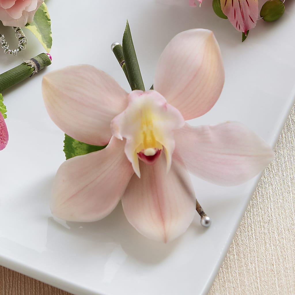 Pink Cymbidium Boutonniere – Citiflowers, Silver Spring MD