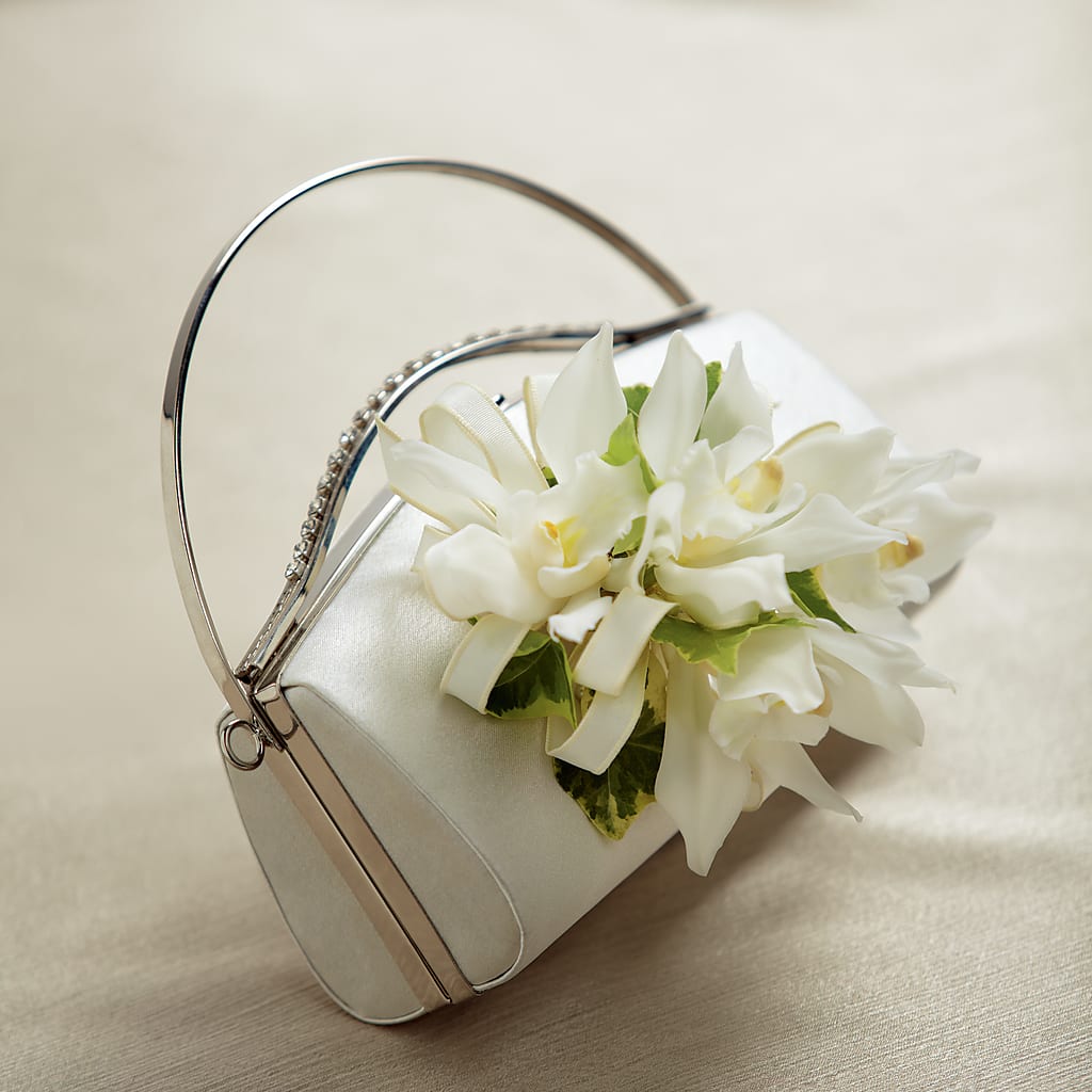 White Purse Decor – Citiflowers, Silver Spring MD
