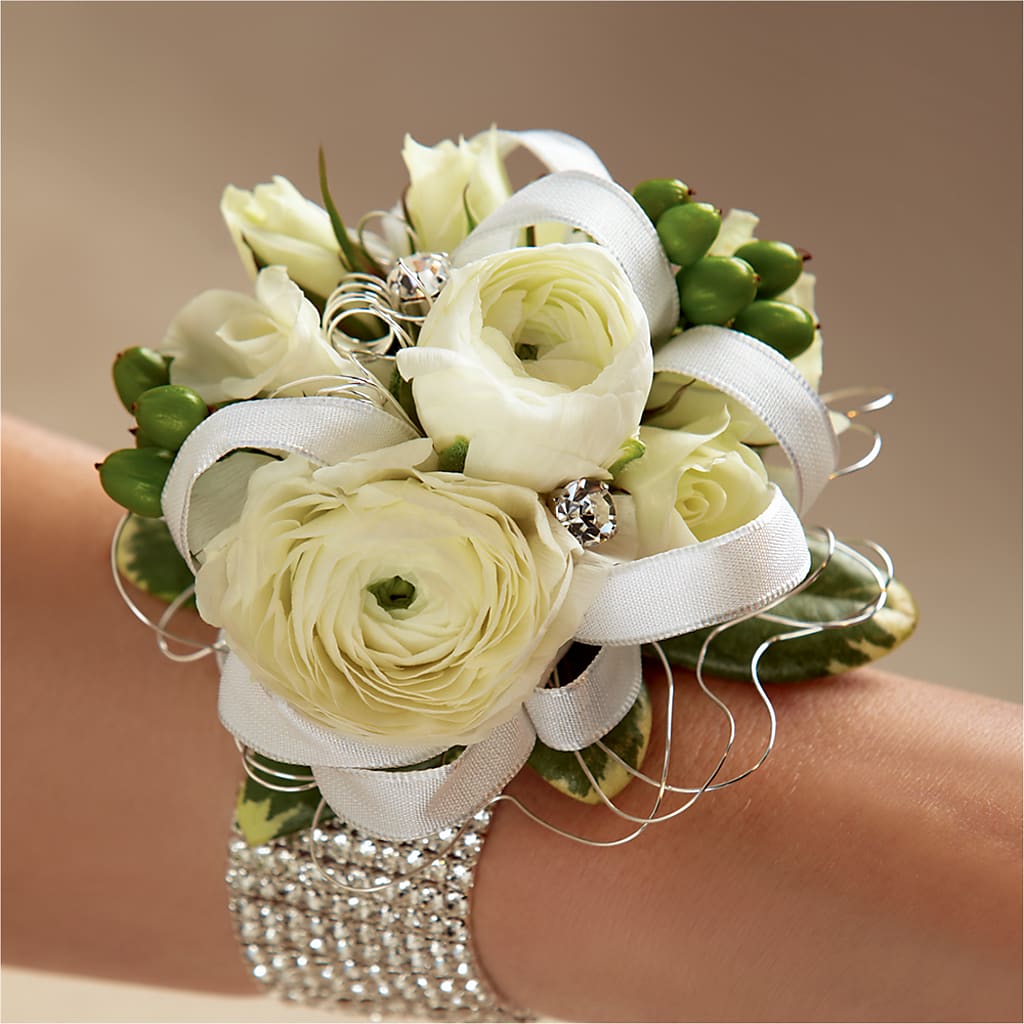 White Wedding Corsage – Citiflowers, Silver Spring MD