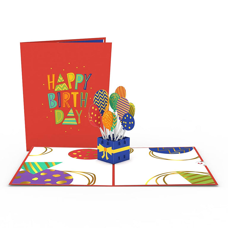 Happy Birthday Balloons Greeting Card – Citiflowers, Silver Spring MD