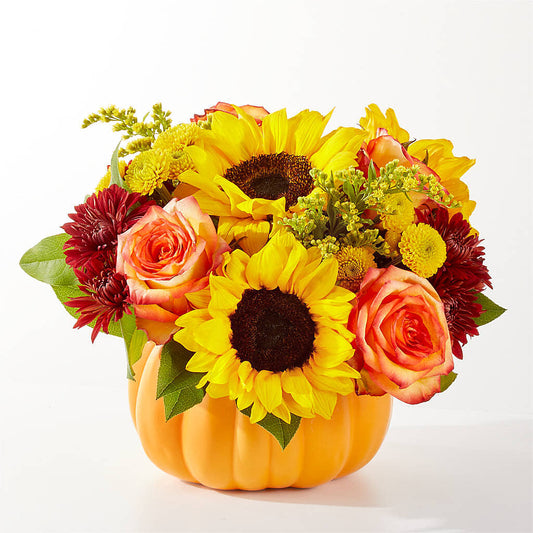 Golden Gourd Pumpkin Bouquet –  Citiflowers, Silver Spring MD