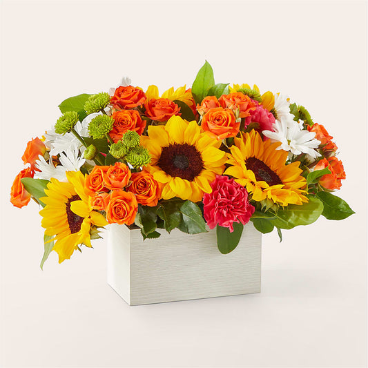 Sun-drenched Blooms Box Bouquet –  Citiflowers, Silver Spring MD