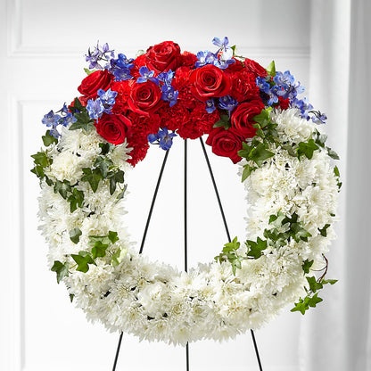 Patriotic Passion Wreath –  Citiflowers, Silver Spring MD