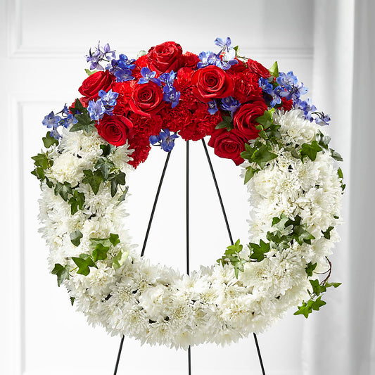 Patriotic Passion Wreath –  Citiflowers, Silver Spring MD