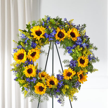 Bright Rays Wreath –  Citiflowers, Silver Spring MD