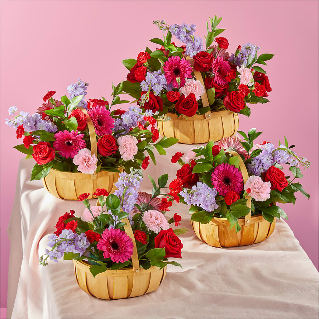Pink Picnic Basket –  Citiflowers, Silver Spring MD