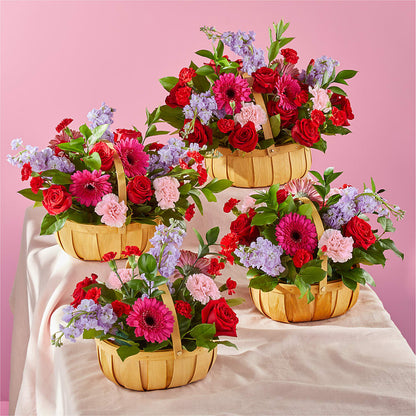 Pink Picnic Basket –  Citiflowers, Silver Spring MD