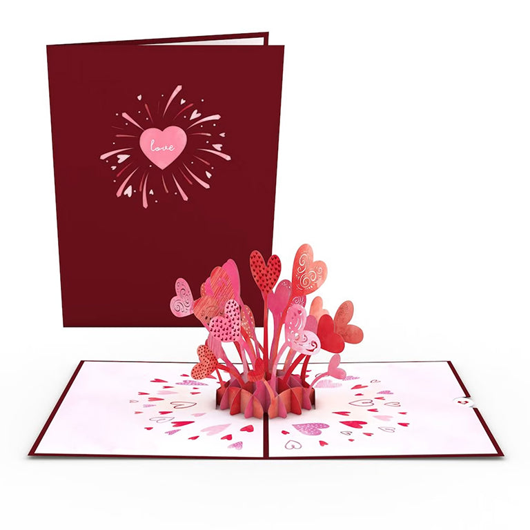 Love Explosion Pop Up Greeting Card